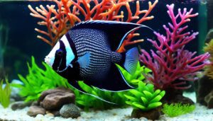 Half-Black Angelfish